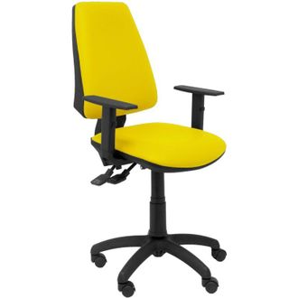 Piqueras y Crespo Silla Elche S Similpiel Amarillo Brazos Regulables