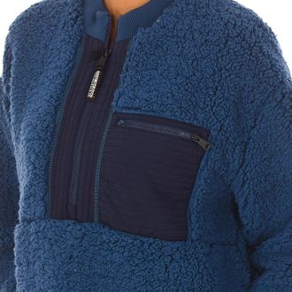 Napapijri Ronde hals gekweek - Heren - Ronde hals truien - Blauw - S - Polyester - Truien & Vesten