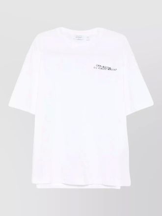 Off-white virgil abloh t shirt crew neck print