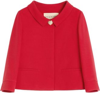 Valentino Womens Crepe Couture Jacket