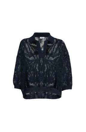 Brunello Cucinelli Dazzling water lilies polo in Blue at Nordstrom, Size Xx-Small Eu