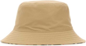 Burberry Omkeerbare Katoenen Baseballpet - Heren - Hoeden - Beige - S - Katoen - Accessoires