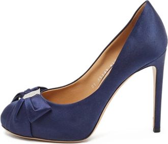 Ferragamo Pumps satinate - Blu