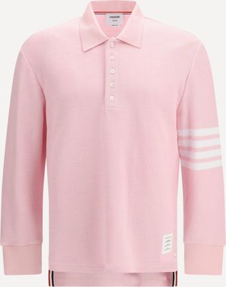 Thom Browne Polo a maniche lunghe Piqu&eacute; Man 1