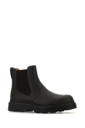 Tod's Mens Dark Brown Leather Ankle Boots Palissandro Stivali