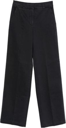 PESERICO Tailored Wide Broeken - Dames - Wijde Broeken - Blauw - XS - Broeken