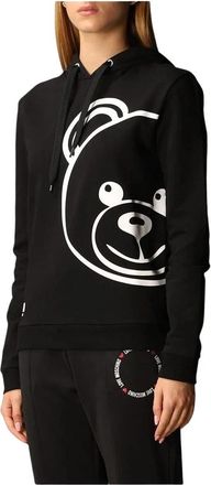 Moschino Hoodies - Dames - Hoodies - Zwart - S - Katoen - Hoodies & sweatvesten