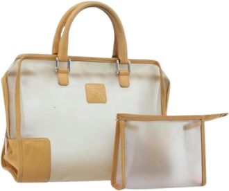 Loewe Pre-owned Handbags, female, Beige, Size: ONE SIZE Pre-owned Clear Hand Bag