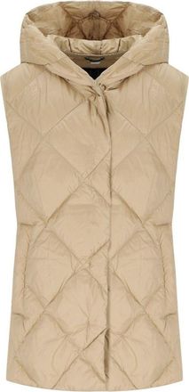 Max Mara Frutto Beige Hooded Vest
