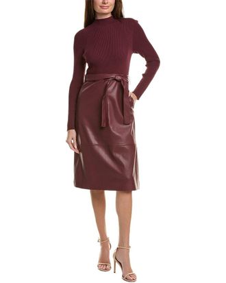 Ted Baker Mock Neck Midi Dress