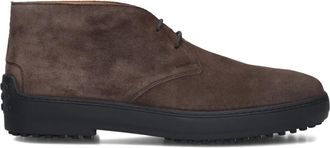Tod's Winter Gommino - Heren - Veterlaarzen - Bruin - 43 EU - Leer - Schoenen