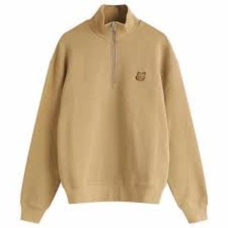 Maison Kitsun&eacute; Heren, Sweatshirts & Hoodies, Beige, Maat: M Katoen