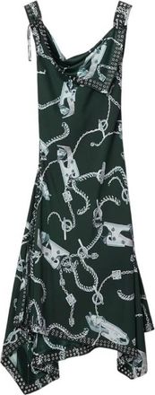 Burberry Knight Hardware Printed Sleeveles Dress, Brand Size 10 ( US Size 8 )