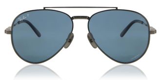 Ray-Ban RB8225 Aviator Titanium 3142S2 Mens Sunglasses Gunmetal Size 62