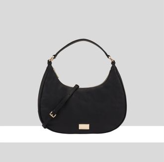 Paul Costelloe Womens Haina Leather Shoulder Bag - Black - One Size