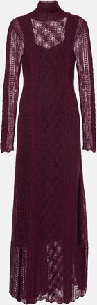 Ulla Johnson Kassia open-knit wool-blend maxi dress