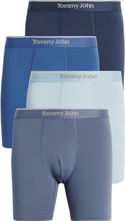 Tommy John Micro Stretch 4-Pack 6-Inch Boxer Briefs in Canal, Blue, Indigo, Blues at Nordstrom, Size Xx-Large