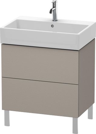 Duravit Unidad De Lavabo Duravit L-cube De Pie 68,4 X 45,9 Cm, 2 Extra&iacute;bles, Para Vero Air 235070, Color: Terra Mate - Lc677601414