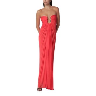 CHRISTOPHER ESBER Helix Crystal Strapless Gown - Dames - Jurken - Rood - Maat: XS Poliester