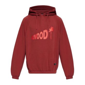 Palm Angels Hooded Sweatshirt - Heren - Sweatshirts & Hoodies - Rood - Maat: XL Katoen