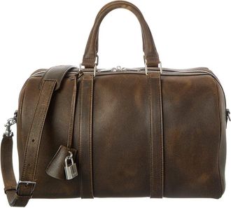 Celine Celine Triomphe Large Canvas & Leather Tote