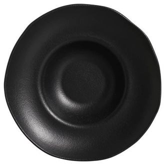 Porto Brasil Deep Rim Plate Set of 4 in Matte Black at Nordstrom