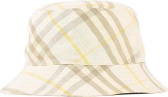 Burberry Check Linen Bucket Hat