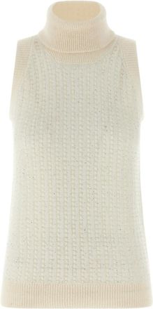 PESERICO White Tricot sweater