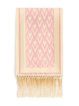 Valentino Garavani Toute La V bandeau sjaal - Beige