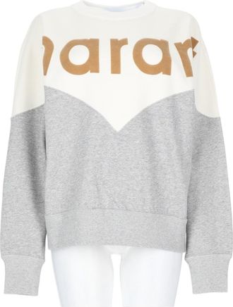 Isabel Marant Houston Color-Block Casual Cotton-Blend Sweatshirt