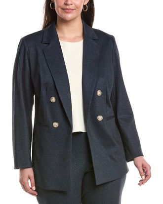 Anne Klein Plus Notch Collar Blazer