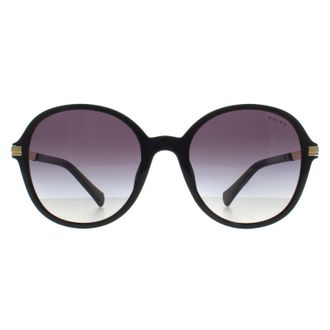 Ralph Lauren Ralph by Lauren Round Womens Shiny Black Grey Gradient RA5297U - One Size