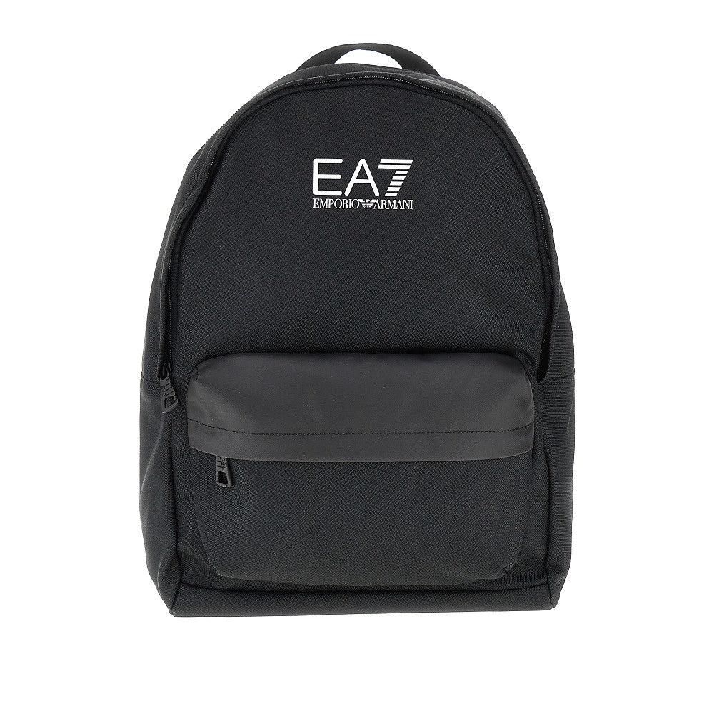 Emporio Armani Canvas backpack with logo print Man One Size da 79