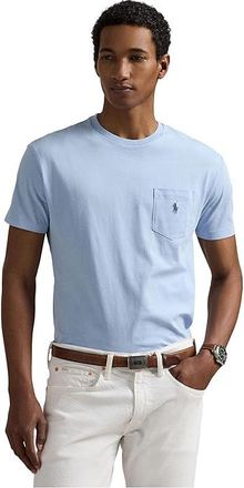 Polo Ralph Lauren Classic Fit Jersey Pocket T-Shirt Mens Clothing Southport Blue : 2XL, Cotton