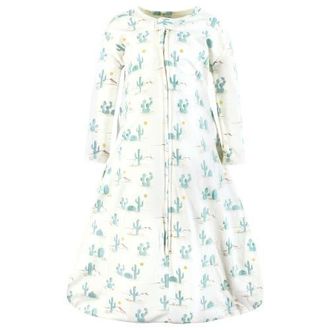 Hudson Baby Long-Sleeve Cotton Jersey Sleeping Bag in Desert Cactus at Nordstrom