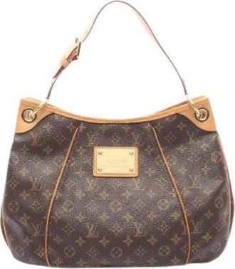 Louis Vuitton Pre-owned Galliera PM Monogram Schoudertas - Dames - Vintage Schoudertas - Bruin - ONE Size - Leer - Vintage