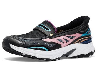 Skechers Stamina Sport-chrome Muse, Hands Free Slip-ins Womens Shoes Black/Multi : 10.5 B - Medium, Textile