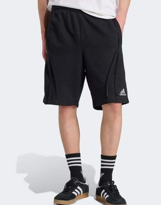 adidas Originals Adilenium Season 4 Teamgeist - Pantaloncini neri in pile-Nero