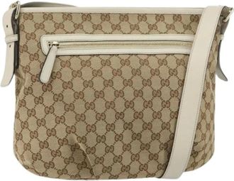 Gucci Pre-owned Cross Body Bags, female, Beige, Size: ONE SIZE Pre-owned Vintage Cross Body Bag