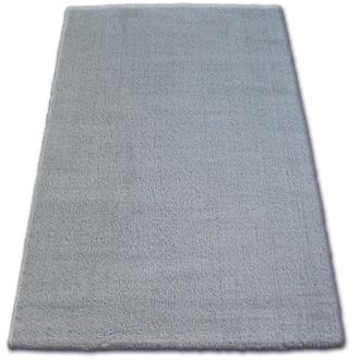RugsX Alfombra Shaggy Micro Plateado Grey 80x150 Cm