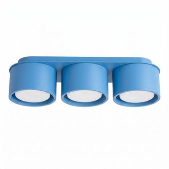 Sollux Lighting Plafone azul claro aluminio alt. 8.2 cm
