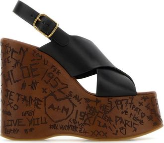 Chloé Maxime Wedge Sandals Shoes