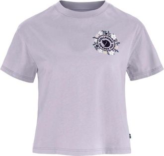 Fj&auml;llr&auml;ven Fj&auml;llblomster Logo T-Shirt T-Shirt f&uuml;r Damen | lila