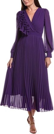 Burryco Purple Solid Maxi Dress