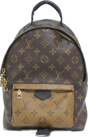 Louis Vuitton Brown Coated Canvas Backpack (Pre-Owned)