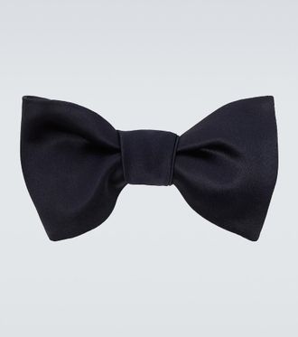 Brunello Cucinelli Cotton and silk satin bow tie