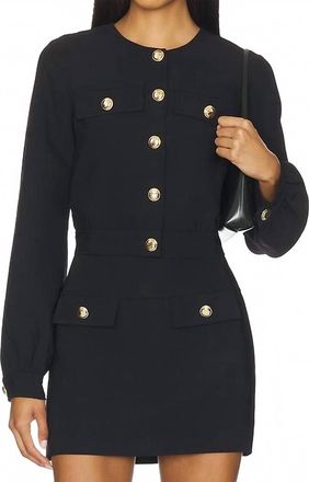 Amanda Uprichard Nina Jacket In Black