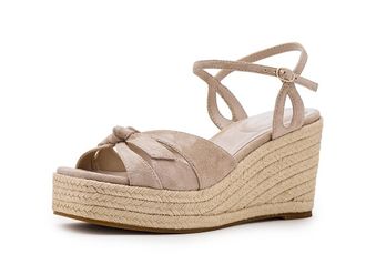 Pelle Moda Elbie Womens Wedge Shoes Latte : 7.5 M, Leather
