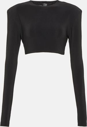 Norma Kamali Jersey crop top