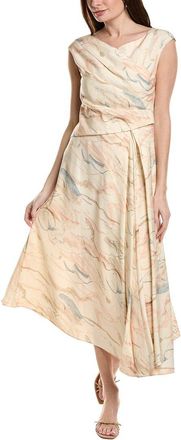 Lafayette 148 New York V-Neck Drape Dress